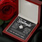 [Almost Sold Out] To My Soulmate | | My Love & Best Friend | Love Knot Necklace