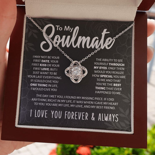[Almost Sold Out] To My Soulmate | | My Love & Best Friend | Love Knot Necklace