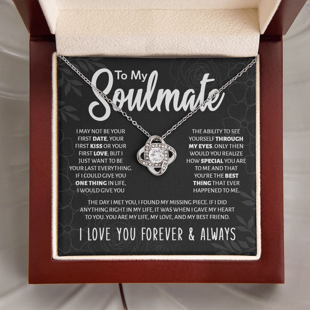 [Almost Sold Out] To My Soulmate | | My Love & Best Friend | Love Knot Necklace